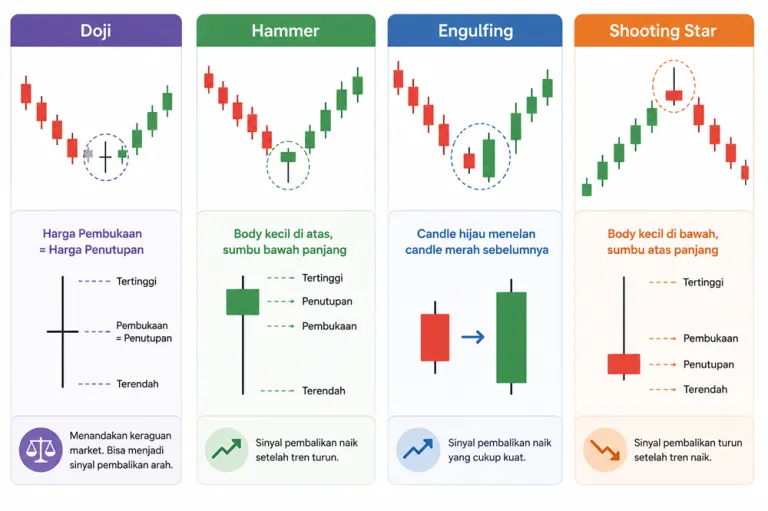 cara membaca candlestick 1 menit